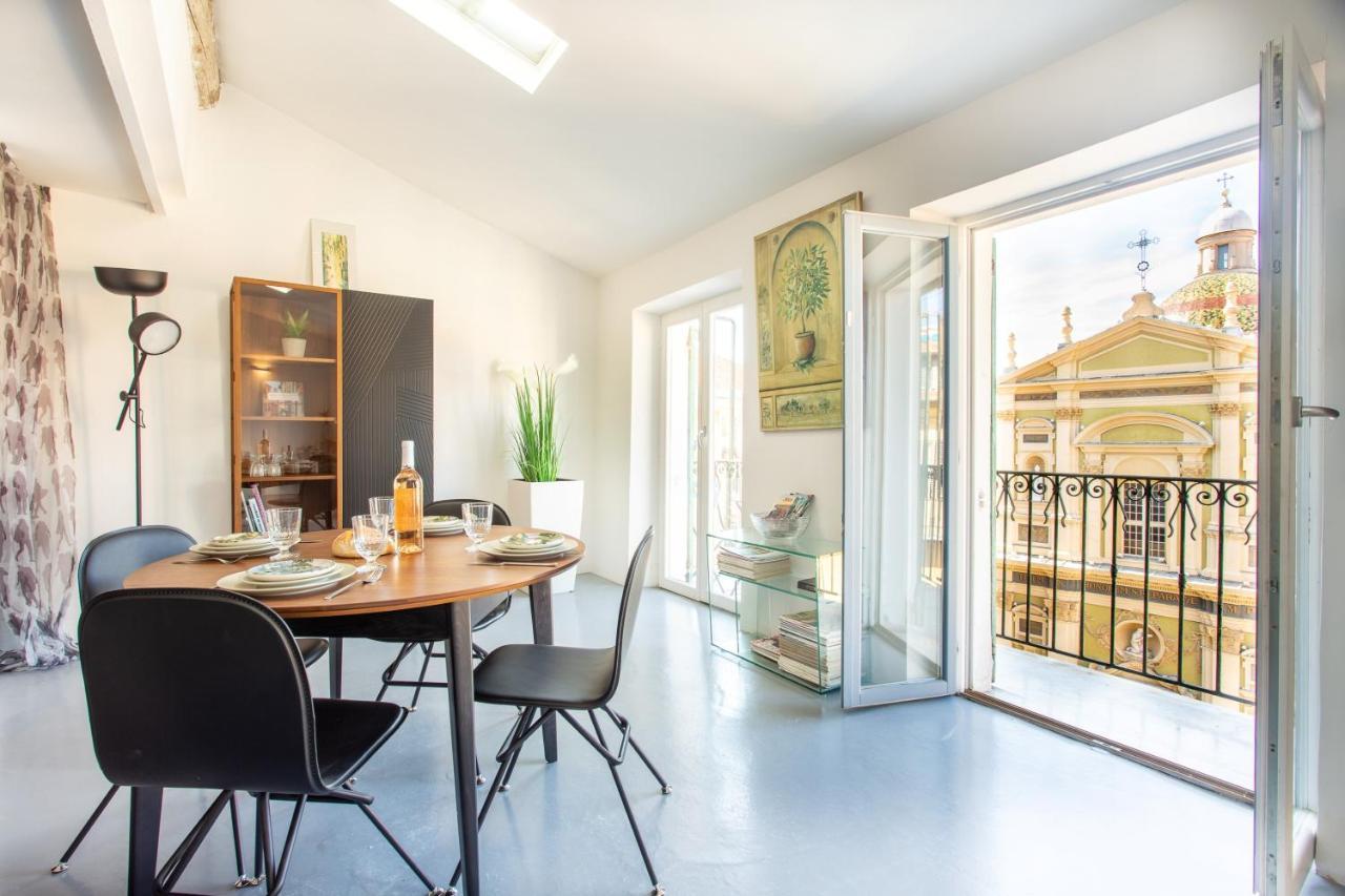 Ross 5- F2, Lumineux, Balcon, Loft, Clim, Vieux-Nice Dış mekan fotoğraf
