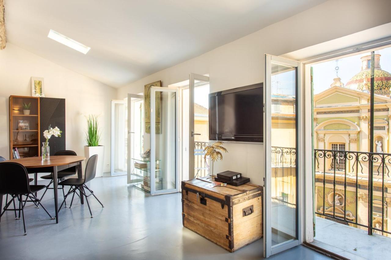 Ross 5- F2, Lumineux, Balcon, Loft, Clim, Vieux-Nice Dış mekan fotoğraf