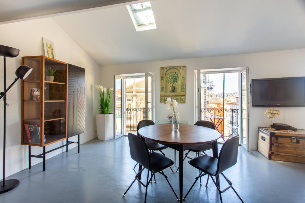 Ross 5- F2, Lumineux, Balcon, Loft, Clim, Vieux-Nice Dış mekan fotoğraf