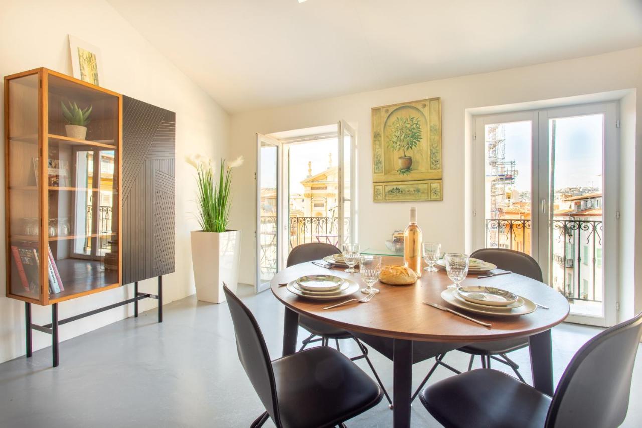 Ross 5- F2, Lumineux, Balcon, Loft, Clim, Vieux-Nice Dış mekan fotoğraf