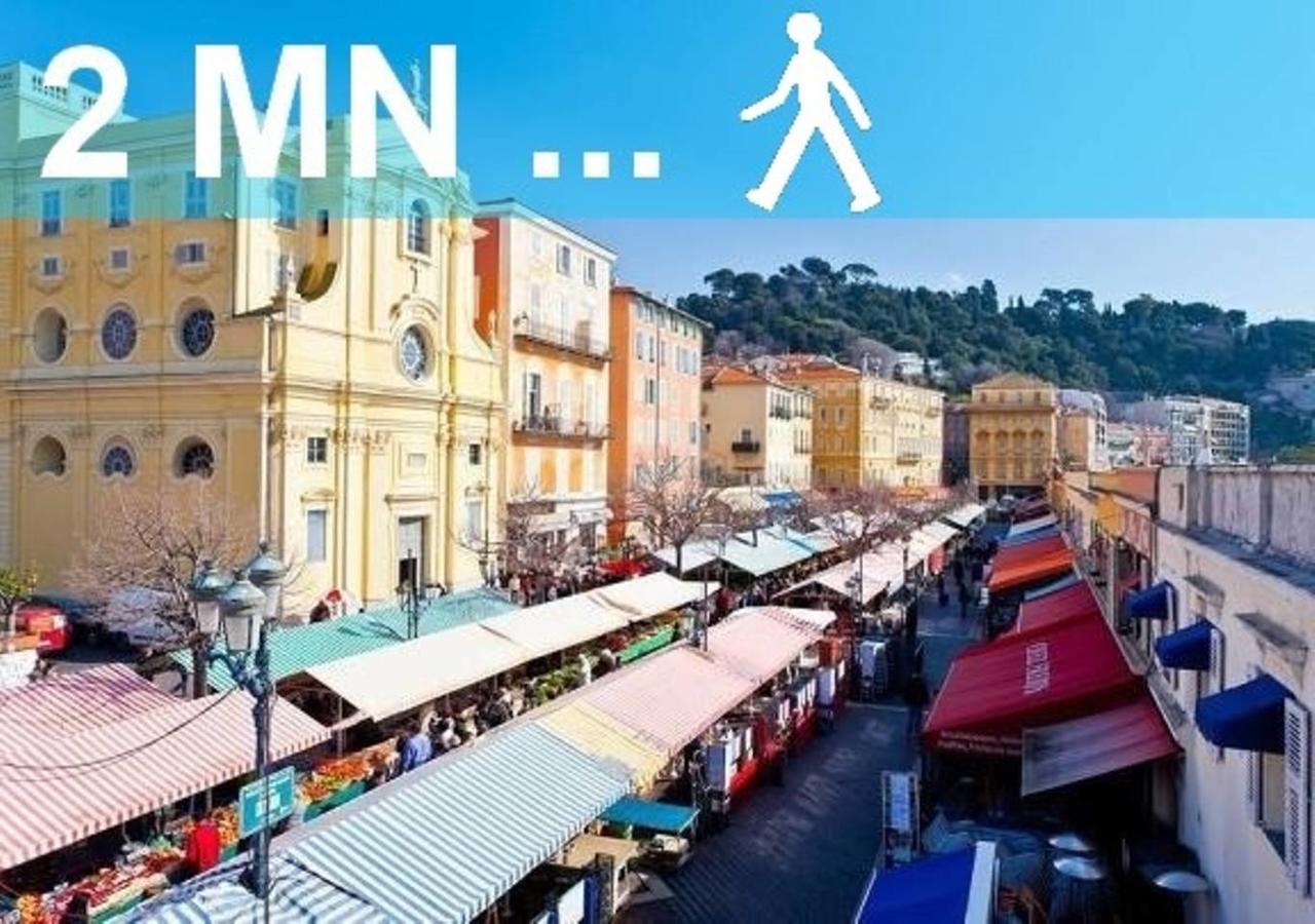Ross 5- F2, Lumineux, Balcon, Loft, Clim, Vieux-Nice Dış mekan fotoğraf